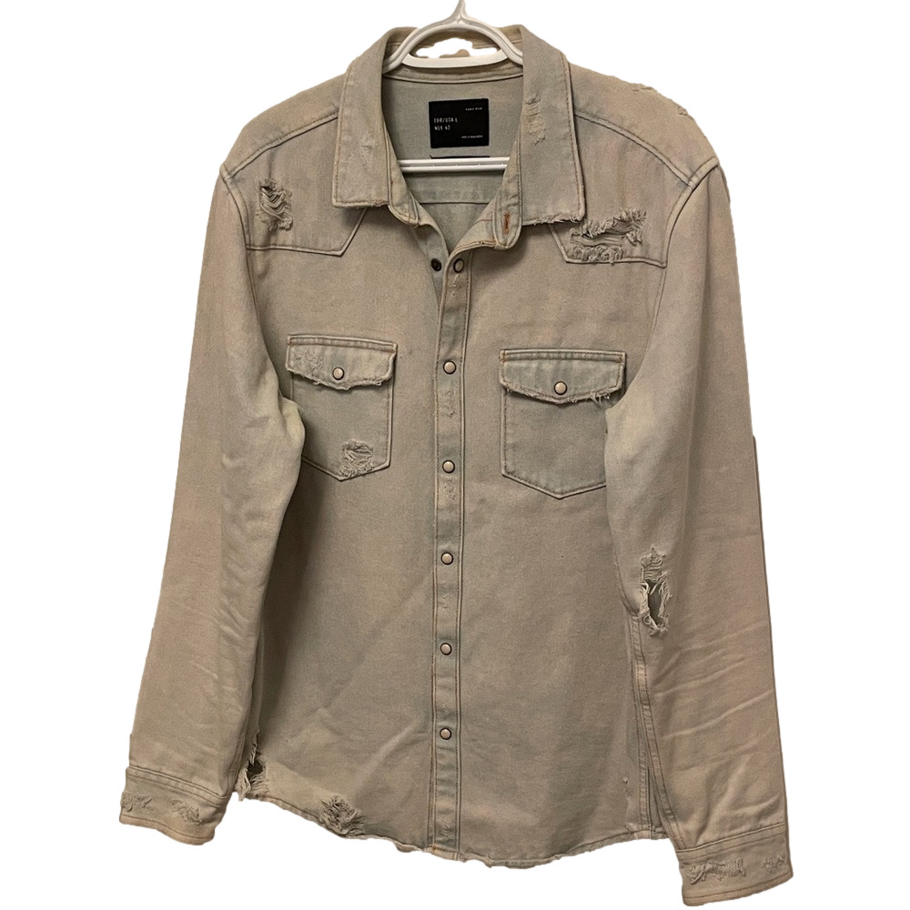 Zara Man Distressed Shirt Size Large
